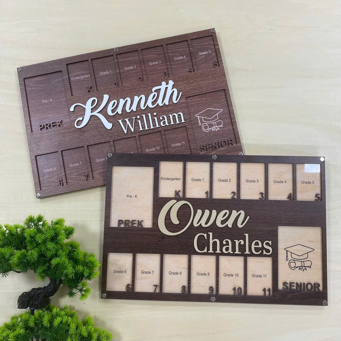 Custom Pre K To Graduation School Photo Frame, Grade School Photo Frame, School Years Photo Frame, Senior Picture Gift Picture Photo Frame