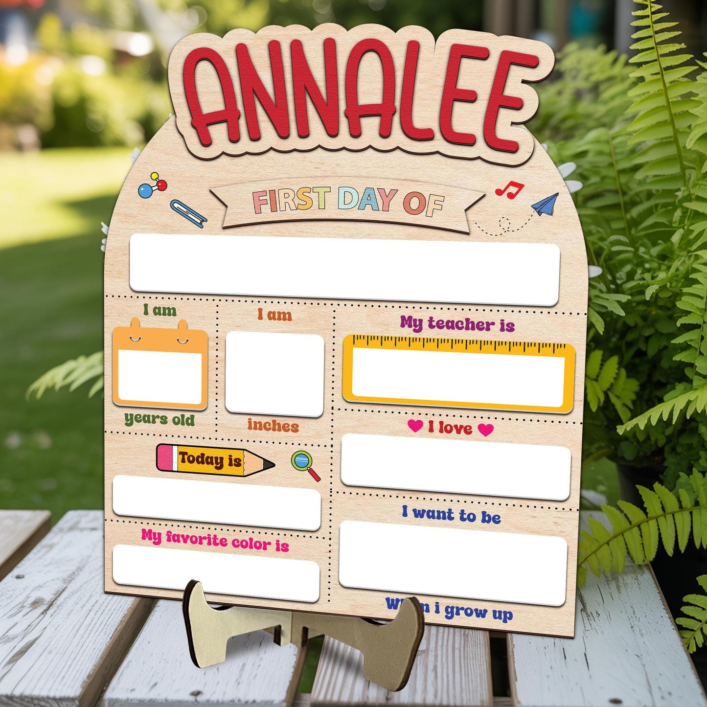 Customized First Day And Last Day Of School Sign, 1st Day Of School Sign, Dry Erase School Sign, Back To School Sign For Photo, School Board