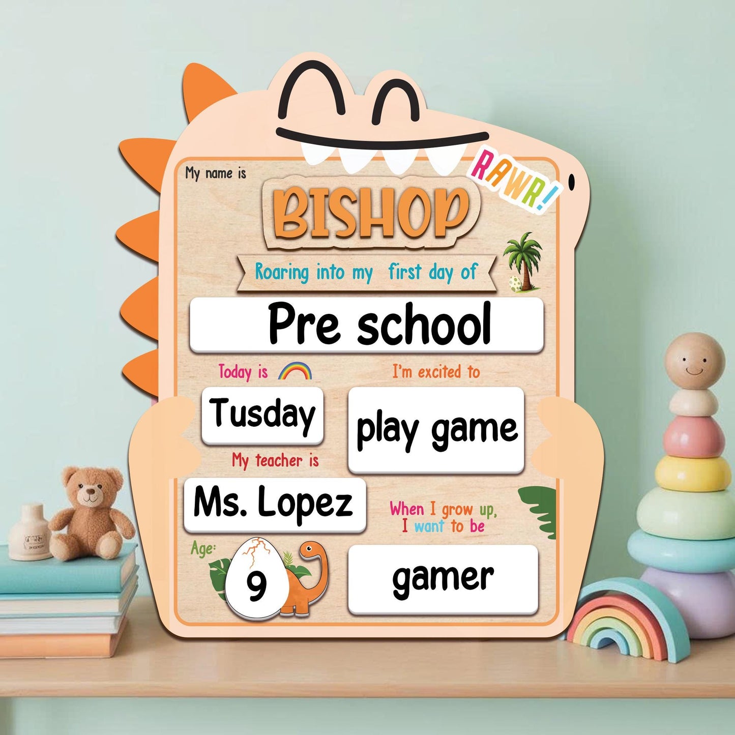 Custom First And Last Day School Sign, Back To School Sign, Kindergarten 1st Day Of School Sign, First Day Of School Board For Prop Photos
