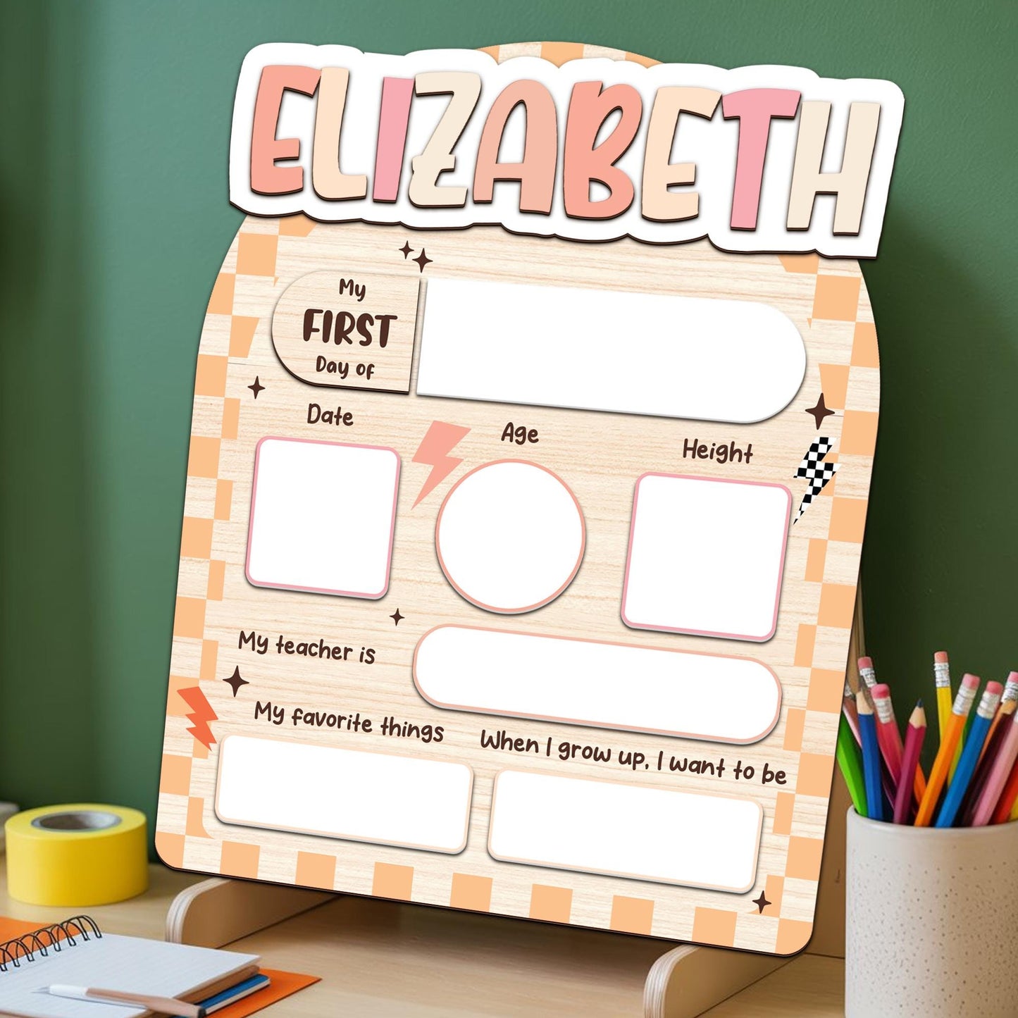 Custom First & Last Day School Sign, First Day Of School Board, Back To School Sign, Kindergarten 1st Day Of School Sign, School Photo Prop