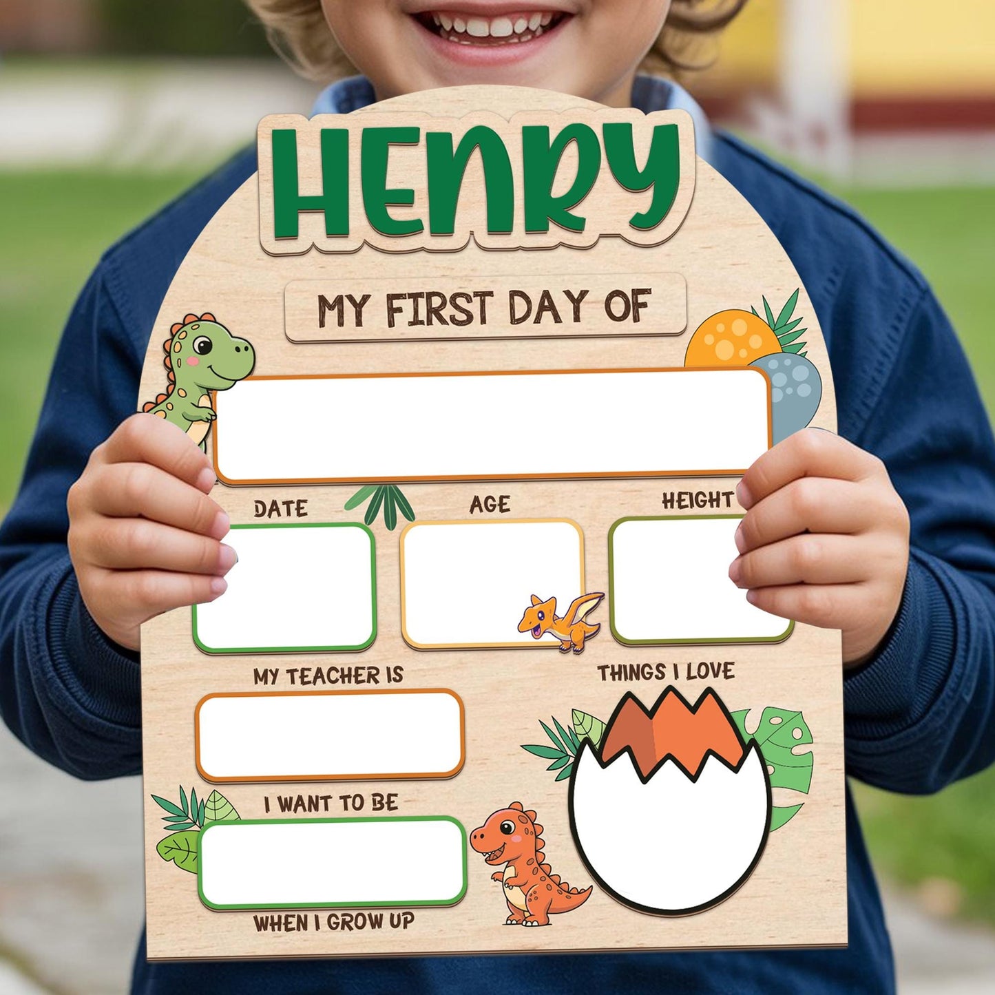 Cusstom First & Last Day Of School Sign, Reusable Back To School Sign For Photo Prop, 1st Day Of School Sign , Custom First Day School Sign
