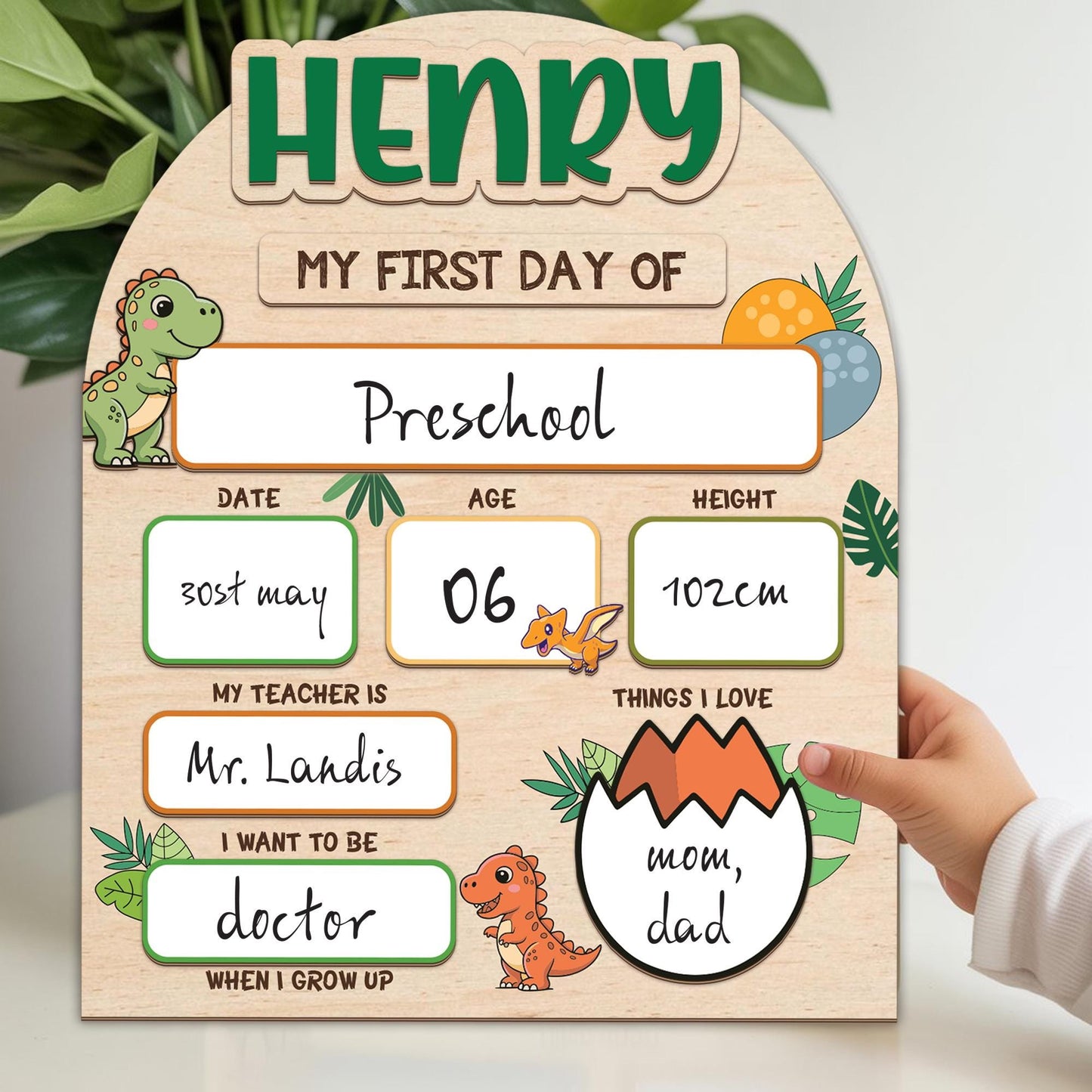 Cusstom First & Last Day Of School Sign, Reusable Back To School Sign For Photo Prop, 1st Day Of School Sign , Custom First Day School Sign