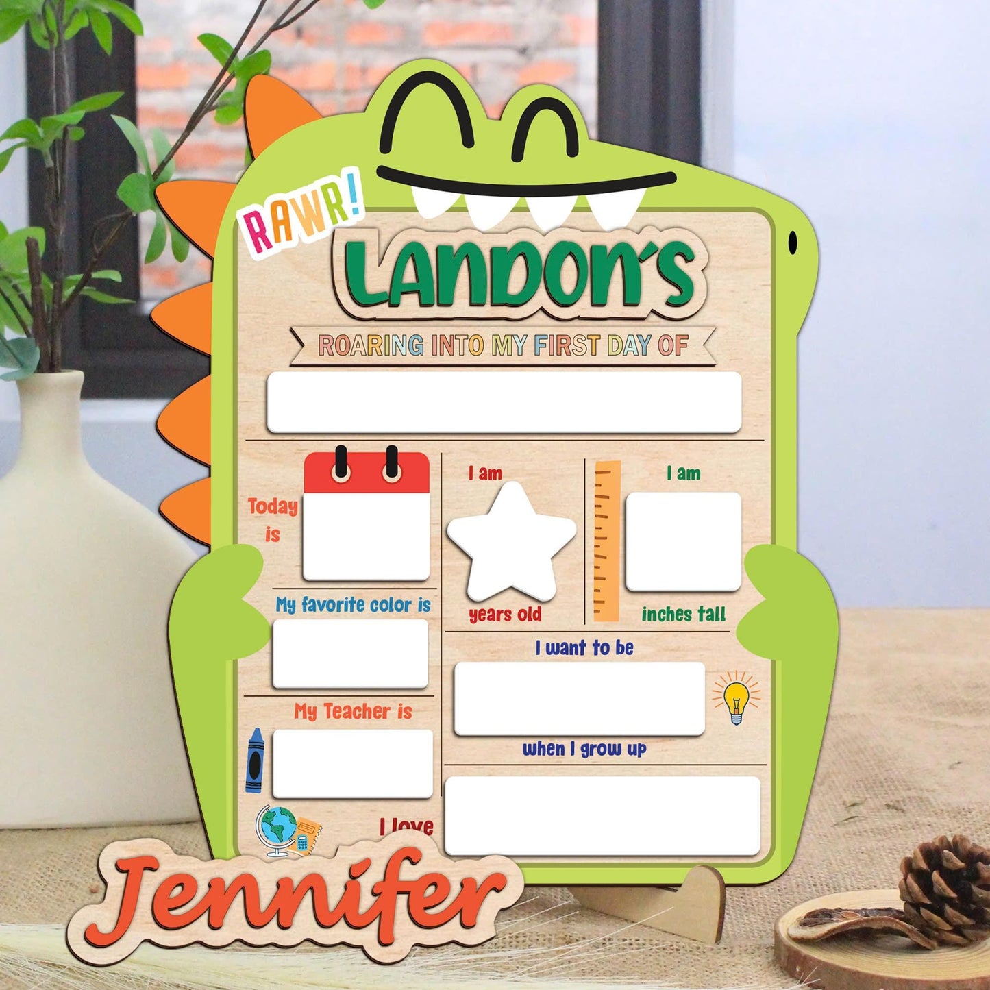 Custom First And Last Day School Sign, Back To School Sign, First Day Of School Board For Prop Photos, Kindergarten 1st Day Of School Sign