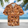 Dogue de Bordeaux Awesome Hawaiian Shirt, Mastiff Lover Aloha Shirts, Summer Short Sleeve Shirts