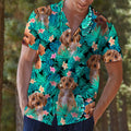 Cockapoo Tropical Hawaiian Shirt, Summer Short Sleeve Shirts, Cute Pet Aloha Shirts