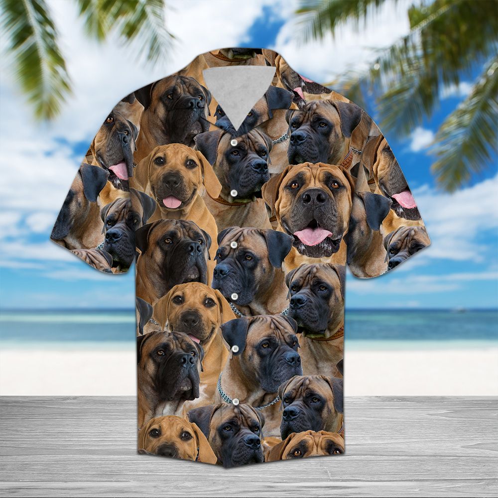 Boerboel Awesome Hawaiian Shirt, Big Dog Breed Aloha Shirts, Summer Short Sleeve Shirts