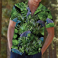 Dolphin Green Tropical Hawaiian Shirt, Ocean Tropical Aloha Shirts, Summer Short Sleeve Shirts