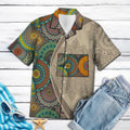 Colorado Mandala Hawaiian Shirt, Summer Short Sleeve Shirts, Graphic Aloha Shirts