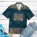 Colorado Mandala Hawaiian Shirt, Summer Short Sleeve Shirts, Souvenir Aloha Shirts