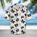 Cute Collie Hawaiian Shirt, Summer Short Sleeve Shirts, Classic Dog Aloha Shirts