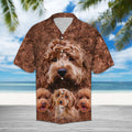 Cockapoo Great Hawaiian Shirt, Summer Short Sleeve Shirts, Cute Dog Aloha Shirts