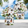 Dachshund Vacation Hawaiian Shirt, Summer Short Sleeve Shirts, Funny Dog Aloha Shirts