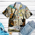 Classical Tradition Cello Hawaiian Shirt, Summer Short Sleeve Shirts, Music Aloha Shirts