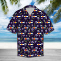 Colorado Rocky Mountain Columbine Hawaiian Shirt, Summer Short Sleeve Shirts, Nature Aloha Shirts