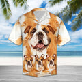 Bulldog Great Hawaiian Shirt, Bulldog Lover Aloha Shirts, Summer Short Sleeve Shirts