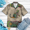 Cat Mandala Hawaiian Shirt, Artistic Cat Aloha Shirts, Summer Short Sleeve Shirts