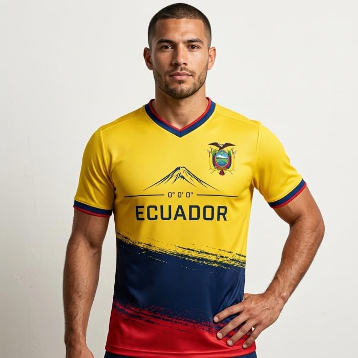 Ecuador Soccer Jersey 2026 Custom Name Number, Men Women Soccer Jerseys, Ecuador Shirt Match Day Uniform