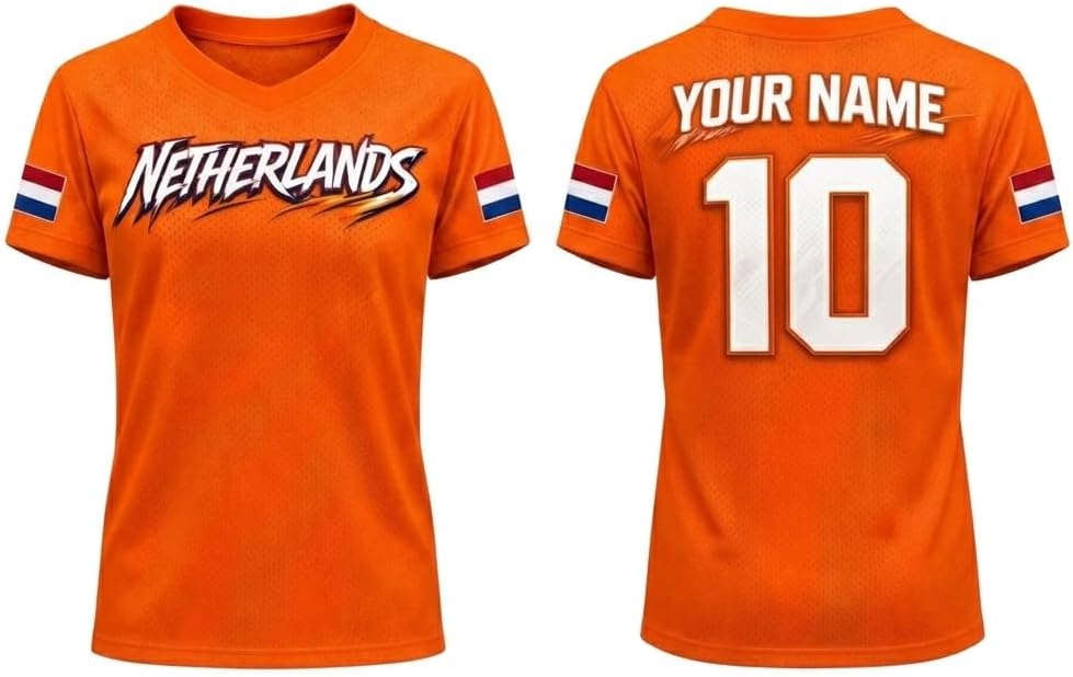 Personalized Netherlands Soccer Jersey 2026, Nederland Netherlands Football Shirts, Holland Pride T-shirt