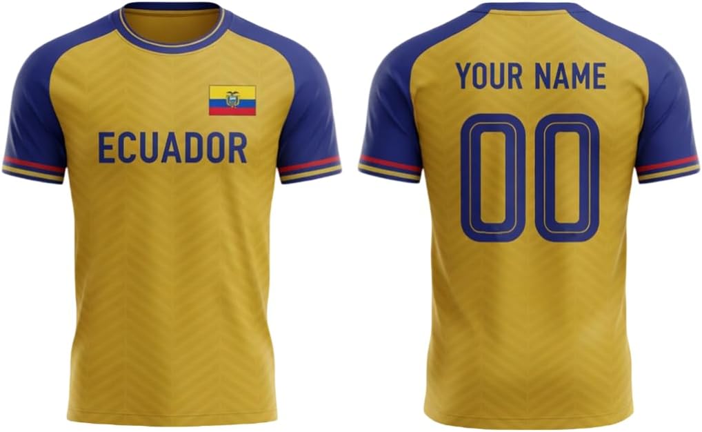 Personalized Ecuador Soccer Jersey 2026, Camiseta de Ecuador Shirts, Men Women Ecuadorian Pride Football Shirt