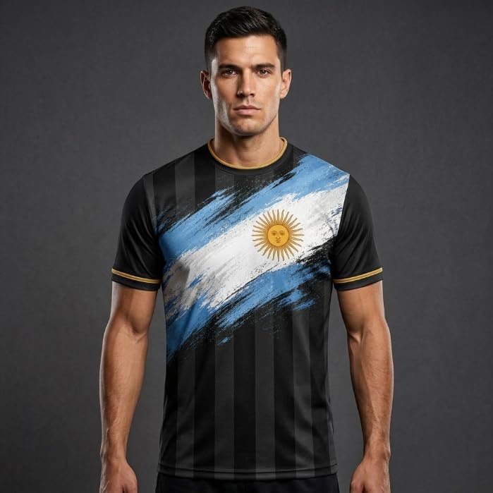 Argentina Soccer Jersey Custom Name Number, Soccer Shirts for Men Women, Personalized Argentina Apparel