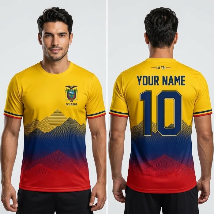 Ecuador Soccer Jersey 2026 Custom Name Number, Football Jerseys for Men Women, Ecuador National Team Jersey