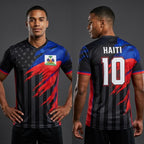 Custom Haiti Soccer Jersey 2026, Personalized Name Number Football Shirts, Haitian Fan Sportswear
