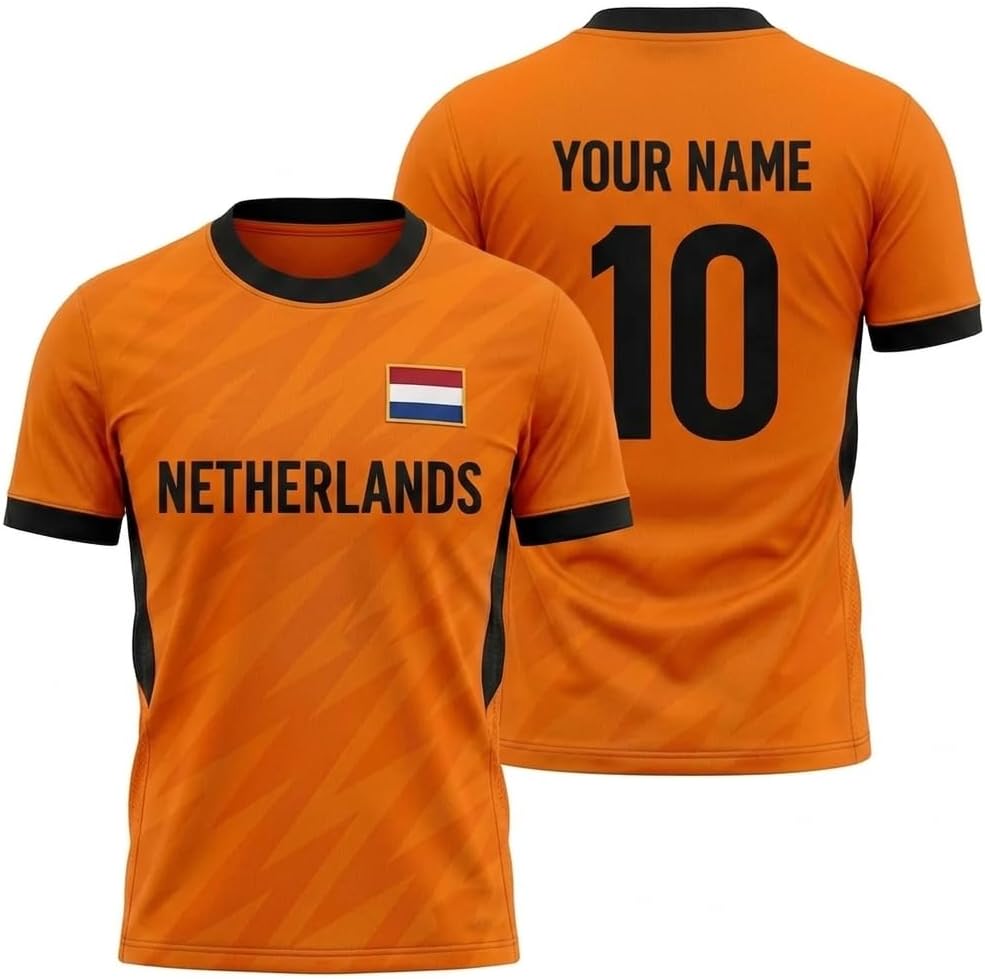 Personalized Netherlands Soccer Jersey 2026, Nederland Netherlands Shirts, Holland Dutch Pride Football Uniform