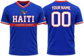 Custom Haiti Soccer Jersey Name Number, Haitian Football Shirts, Haiti Flag Soccer Jersey