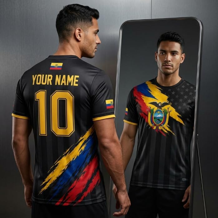 Ecuador Soccer Jersey 2026 Custom Name Number, Football Shirts for Men Women, Ecuador Football Sportswear