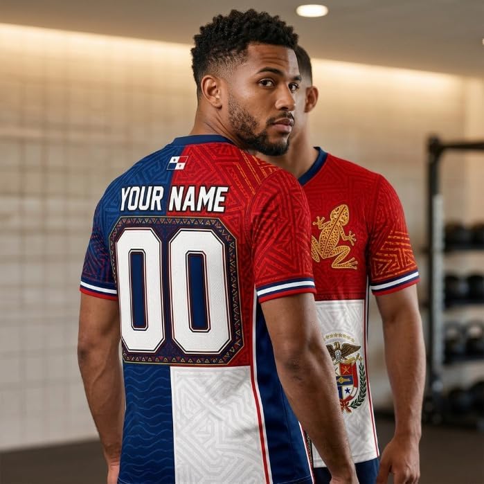 Custom Panama Soccer Jersey 2026, Personalized Name Number Football Shirts, Panama Fan Uniform