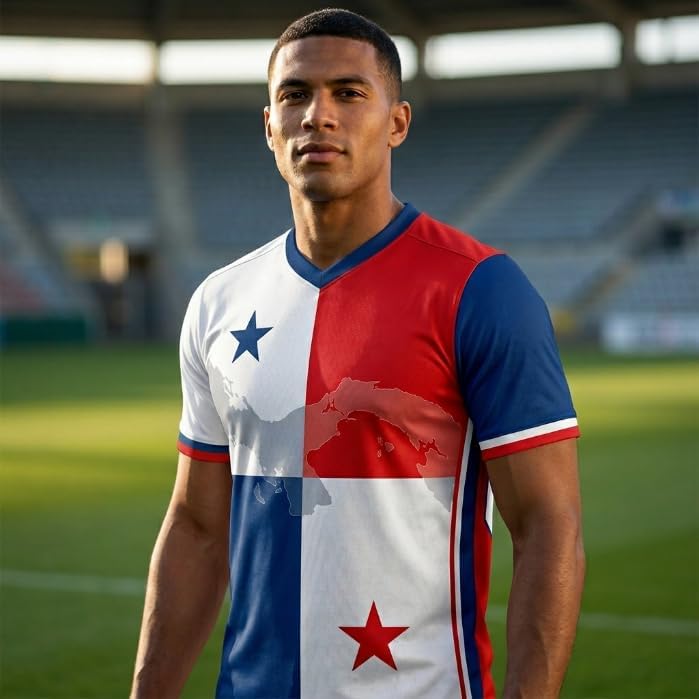 Custom Panama Soccer Jersey Name Number, Personalized Football Shirts, Panama Flag Soccer Apparel