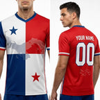 Custom Panama Soccer Jersey Name Number, Personalized Football Shirts, Panama Flag Soccer Apparel