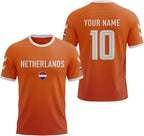 Personalized Netherlands Soccer Jersey 2026, Nederland Football Shirts, Holland Dutch Pride Fan T-shirt