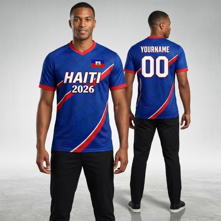 Custom Haiti Soccer Jersey 2026, Personalized Football Shirt, Haitian Team Soccer Fan Apparel
