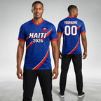 Haiti Soccer Jersey 2026 Custom Name Number, Personalized Football Uniform, Men Women Soccer Apparel