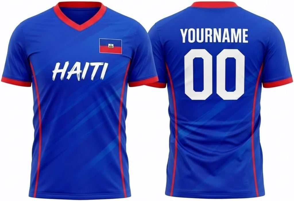 Personalized Haiti Soccer Jersey 2026, Custom Haitian Football Shirts, Maillot Football Team Jersey