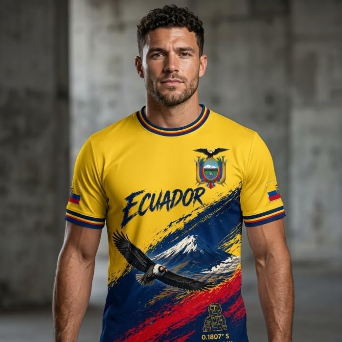 Ecuador Soccer Jersey 2026 Custom Name Number, Soccer Shirts for Men Women, Football Jersey Game Day