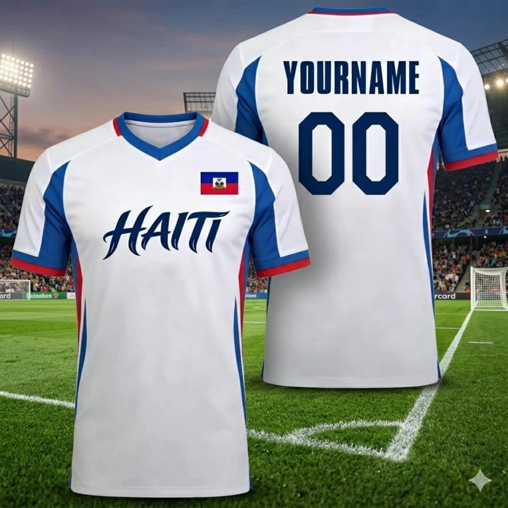 Personalized Haiti Soccer Jersey 2026, Custom Maillot Football Shirt, Haitian Pride Fan T-shirt