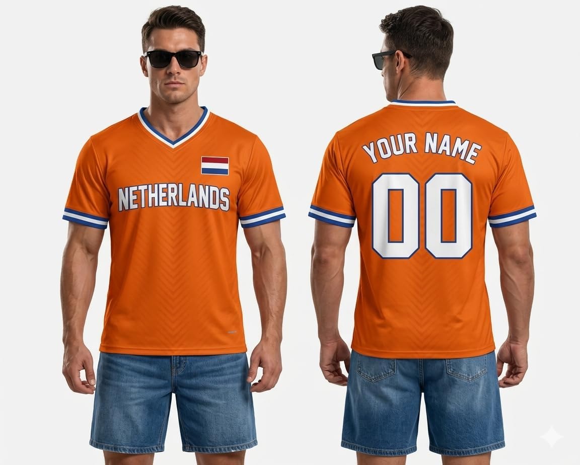 Personalized Netherlands Soccer Jersey 2026, Nederland Netherlands Shirts, Holland Dutch Team Sportswear