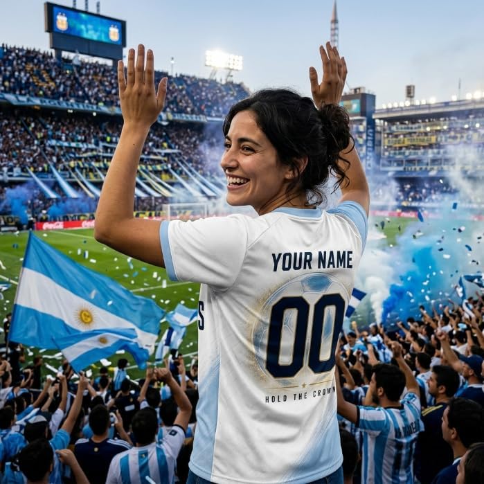 Argentina Soccer Jersey 2026 Custom Name Number, Soccer Jerseys for Men Women, Argentina Jersey Shirts
