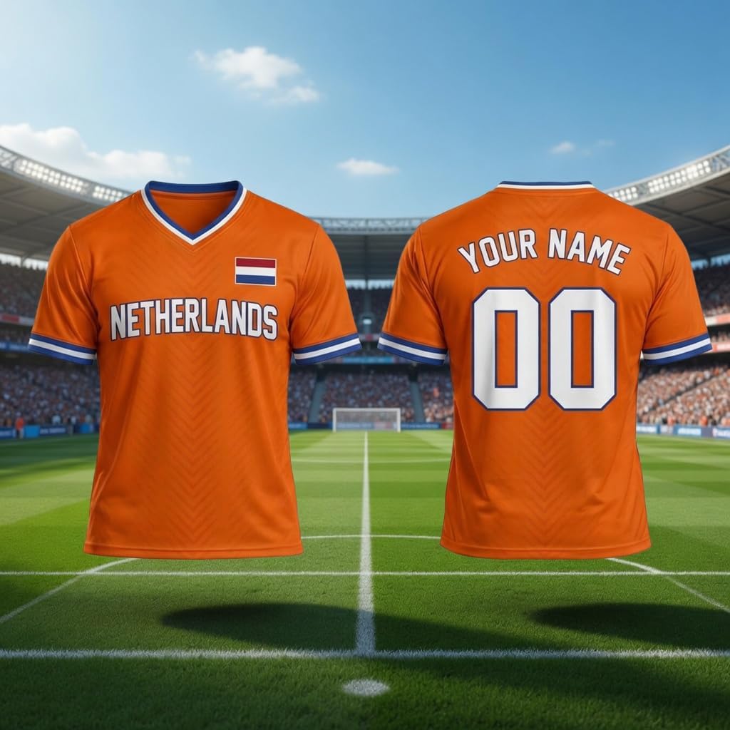 Personalized Netherlands Soccer Jersey 2026, Nederland Netherlands Shirts, Holland Dutch Team Sportswear