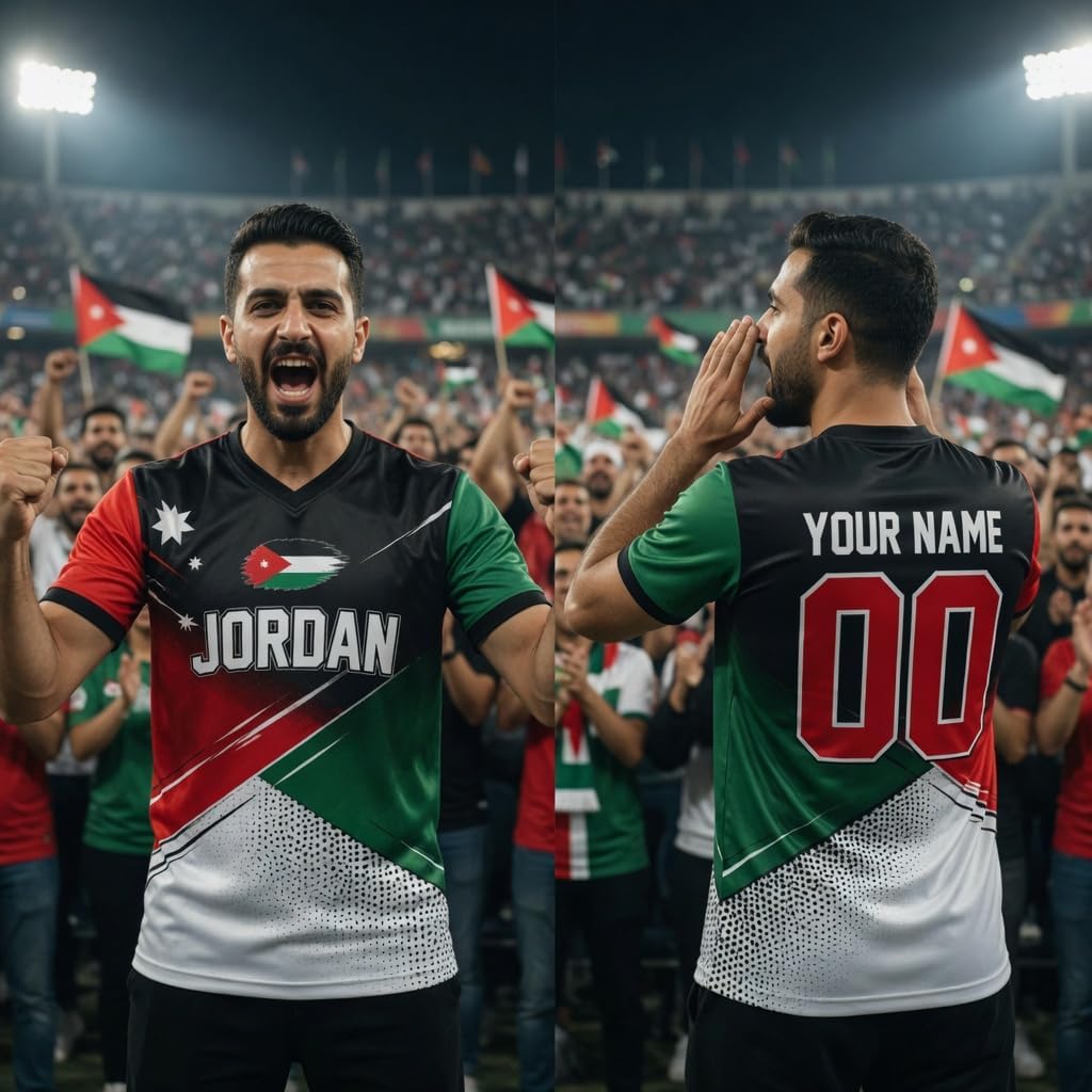 Custom Jordan Soccer Jersey Shirt, Jordan Football Shirt, Personalized Name Number Fan Apparel