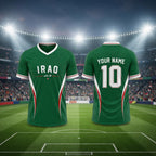 Personalized Nations Soccer Jersey 2026, Custom Iraq Football Jersey Shirts, National Pride Football Shirt