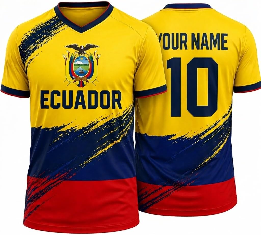 Ecuador Soccer Jersey 2026 Custom Name Number, Soccer Jerseys for Men Women, Football Shirt Game Day