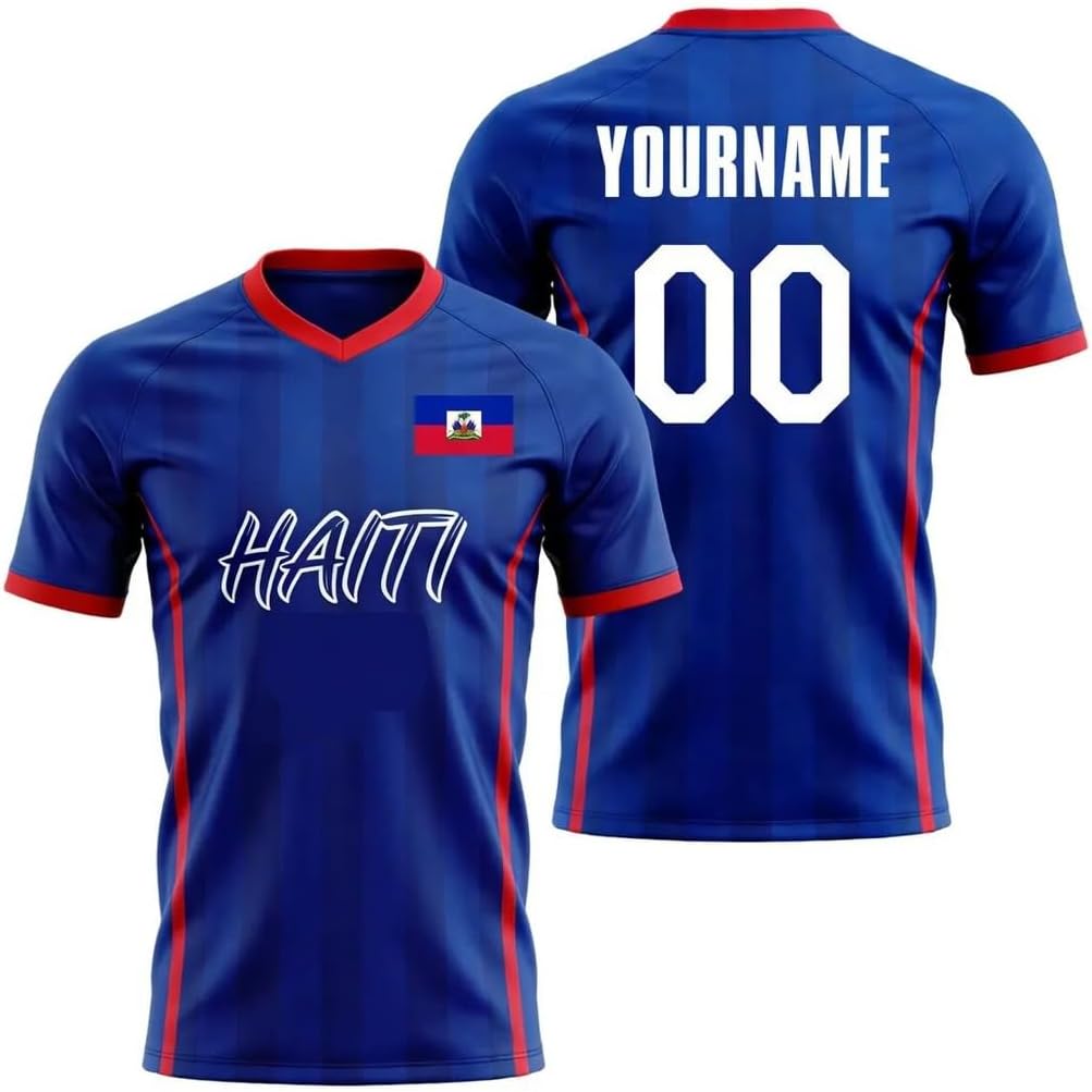 Personalized Haiti Soccer Jersey 2026, Custom Maillot Football Shirts, Haitian Pride Fan T-shirts