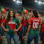 Portugal Soccer Jersey Men Women, Custom Name Number Portugal Football Jersey, Game Day Sportswear Shirt