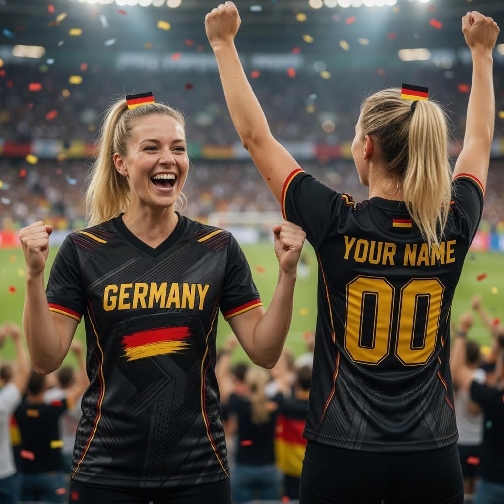 Personalized Germany Soccer Jersey, Custom Germany Jersey with Name Number, Men Women Fanwear Shirt