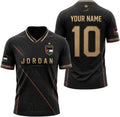 Personalized Jordan Soccer Jersey Shirt, Custom Jordan Jersey Shirts, Jordanian Pride Football Team