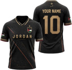Personalized Jordan Soccer Jersey Shirt, Custom Jordan Jersey Shirts, Jordanian Pride Football Team