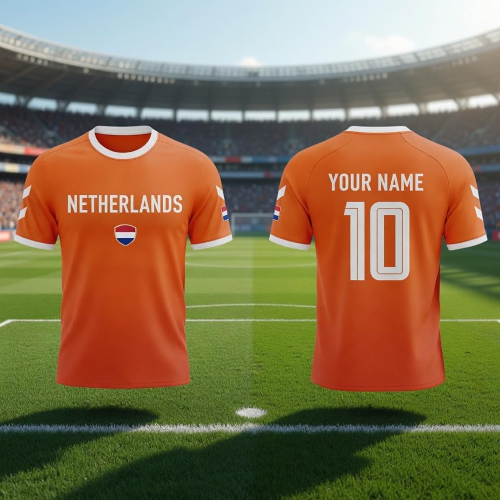 Personalized Netherlands Soccer Jersey 2026, Nederland Football Shirts, Holland Dutch Pride Fan T-shirt